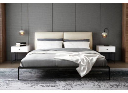 Camera da letto di lusso Letto Decorazione Design imbottito Letti di lusso dell'hotel matrimoniale
