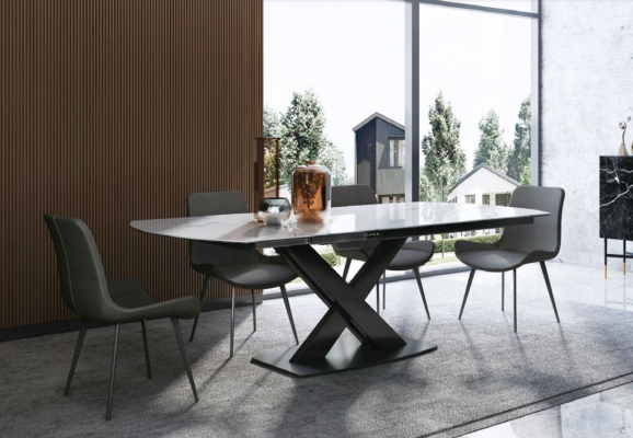 Tavolo da pranzo in legno moderno 120/180cm sala da pranzo tavolo allungabile.