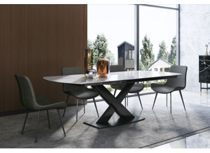 Tavolo da pranzo in legno moderno 120/180cm sala da pranzo tavolo allungabile.
