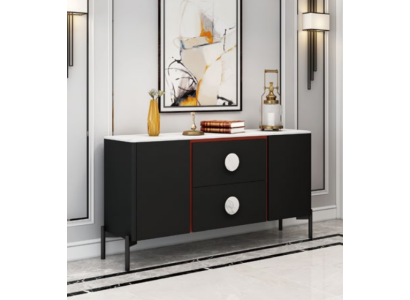 Mobili italiani di design, credenza, armadio, scaffale in metallo di lusso.