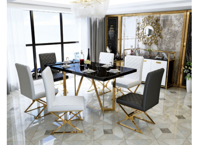 Tavolo Tavolo da pranzo moderno in legno Decorazione Design Tavolo in legno Tavoli da soggiorno Sala da pranzo