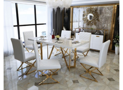 Tavolo Tavolo da pranzo moderno in legno Decorazione Design Tavolo in legno Tavoli da soggiorno Sala da pranzo