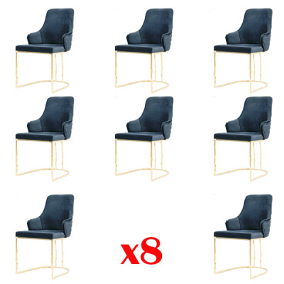 Gruppo di design per il nuovo sala da pranzo Completo di sedute 8 sedie Set.