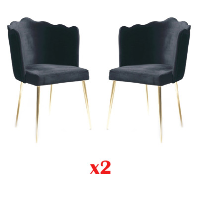Sala da pranzo Set di mobili di lusso italiani, set di sedie 2X gruppo di sedie