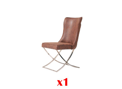 Sedie da sala da pranzo in legno, poltrona di lusso marrone poltrona soggiorno