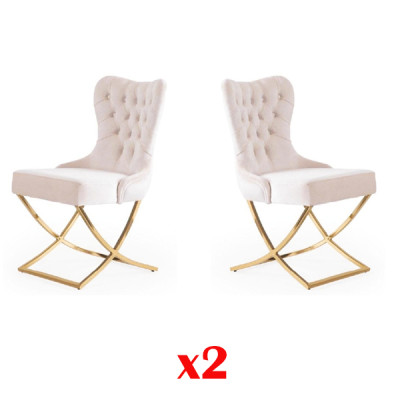 Set di cuscini per sedie da pranzo moderno per 2 sedie da cucina.