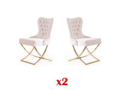 Set di cuscini per sedie da pranzo moderno per 2 sedie da cucina.