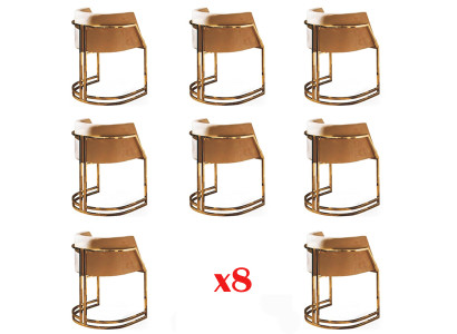 Design sedia tessuto poltrona sedie imbottite set da 8 sedie da sala da pranzo per l'ospitalità.