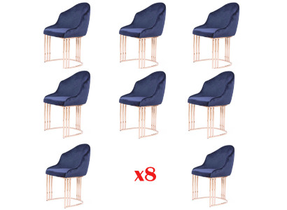 Set di 8 sedie imbottite di design per arredare salotto e cucina.   Set di 8 sedie imbottite di design per arredare salotto e cucina.
