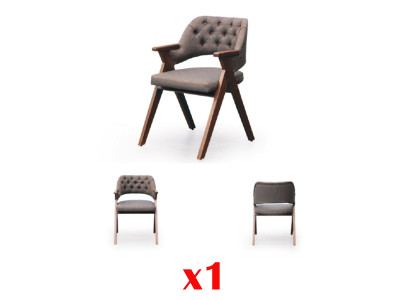 Sedia da pranzo Chesterfield design Italia mobili in legno massello sedie