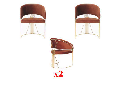 Set da cucina soggiorno sala da pranzo Set di sedie da designer 2x sedie  Italian translation: Set da cucina soggiorno sala da pranzo, set di sedie da designer con 2 sedie.