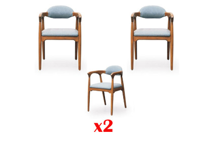 Set di sedie da sala da pranzo 2X in stile italiano, mobili di lusso.   Set di sedie da sala da pranzo 2X in stile italiano, mobili di lusso.