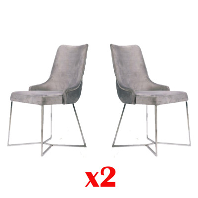 Set di sedie per arredi completo Gruppo sedie 2x Gruppo poltrone con schienale imbottito per hotel