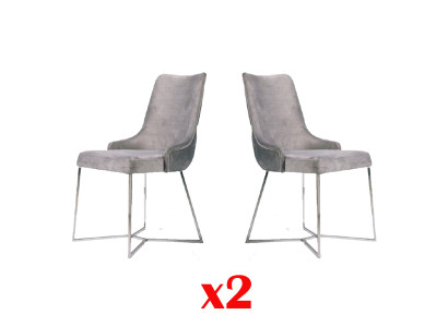 Set di sedie per arredi completo Gruppo sedie 2x Gruppo poltrone con schienale imbottito per hotel