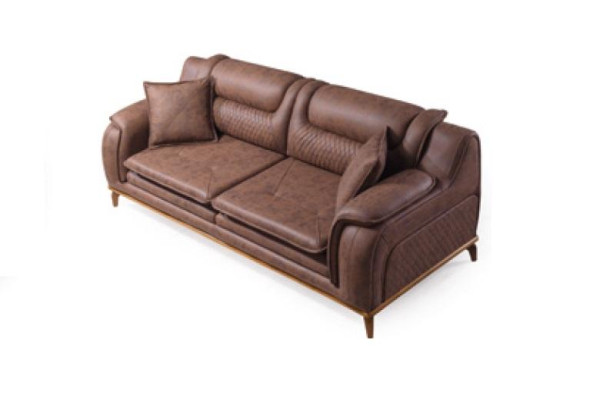 Divano design Divano Divano Set 331 posti in pelle Sofa Couches