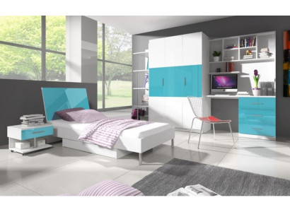 Armadi Armadio in legno Mobile Design Blu Armadi Armadi per bambini