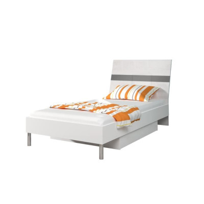 Letti Lettino Camera da letto Letto Lettino Mobili Legno Grigio Lucido Nuovo