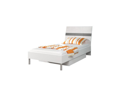 Letti Lettino Camera da letto Letto Lettino Mobili Legno Grigio Lucido Nuovo