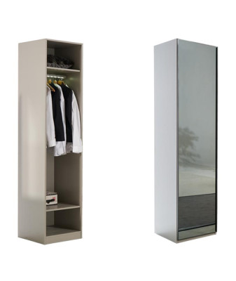 Armadio Armadio multifunzionale Grigio Materiale Legno Armadi