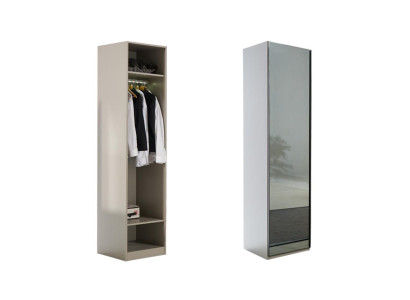 Armadio Armadio multifunzionale Grigio Materiale Legno Armadi