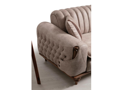 Chesterfield Set di divani Cuscini per sedili Divano Divani Mobili Tessuto Tessile