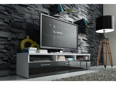 Un elegante mobile TV in legno per il tuo soggiorno in stile moderno.