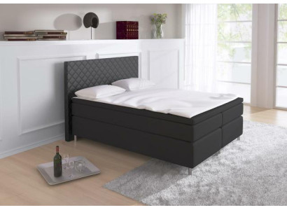 Letto boxspring Box Hotel con visco e materasso Letto in pelle Letti Letto matrimoniale K3