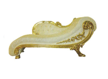 Chesterfield Récamière in stile antico. Elegante chaise longue, divano chaise longue.