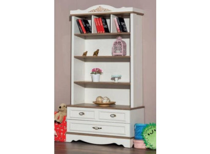 Scaffale bianco per libri camera giovanile mobile libreria scaffale camera da letto nuovo