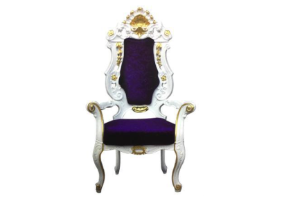 Trono Poltrona Reale Imbottita Chesterfield Velluto 1 Posto Stile Antico Sedie