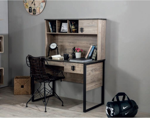 Scrivania Moderna in Legno per Ragazzi Camera da Letto Bambini Marrone Arredamento Design Camera da Letto Nuova