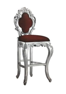 Sgabello Sgabello da bar in velluto Chesterfield reale stile antico 1 posto a sedere