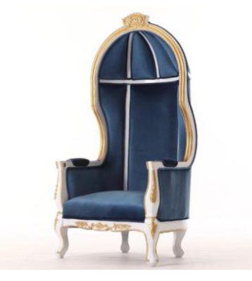 Trono Poltrona Reale Imbottita Chesterfield Velluto 1 Posto Stile Antico Sedie