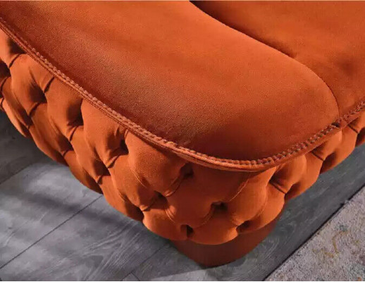 Set di divani moderni di lusso, design Chesterfield, composto da 3 divani a 3 posti e 1 poltrona.