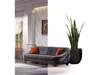 Divano 3+3+1 posti Chesterfield Set di divani da soggiorno completo 3 pezzi