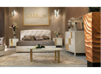 Letto + 2 comodini Set da camera da letto 3 pezzi Design moderno Mobili classici di lusso