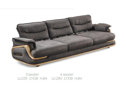 Design divano 4+3+1 in pelle Set divano 3 pezzi Divani Divani Divano