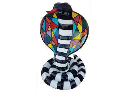 Designer Astratta Moderna Figura Serpente Cobra Decorazioni da Giaggio Sculture Serpente