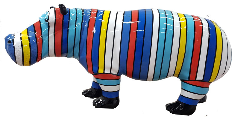 Astratta figura statua sculture da giardino decorazioni statue ippopotamo nuovo