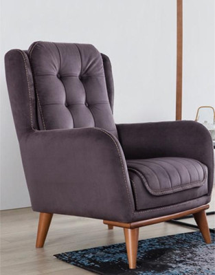 Chesterfield poltrona Relax Club Divano Singolo Divano Rivestito Arredamento Marrone
