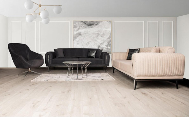 Divano divano 3+3 posti Divano insieme Poltrone Divani Mobili Sofà Set Gruppo