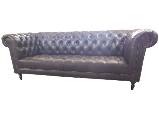 Divano 4 posti Chesterfield divano di lusso 245cm in pelle divano mobili