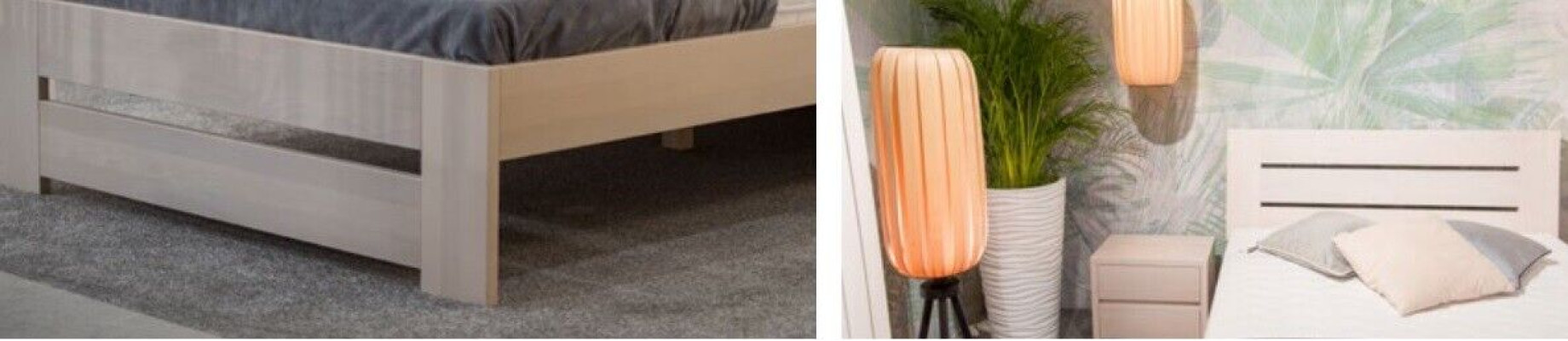 Set camera da letto con letto 2 comodini armadio 4 pezzi in legno armadio guardaroba