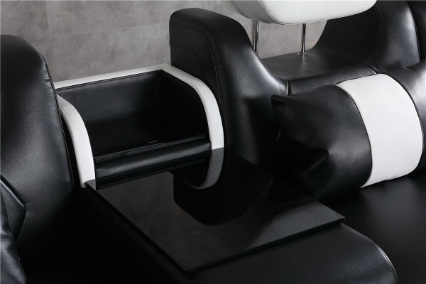 Divano a L LED Illuminato Divano ad Angolo Soggiorno in Pelle Divano Seduta Imbottita.