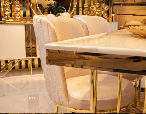 Moderne 6 sedie da sala da pranzo in stile lusso 6 sedie da set di sedie da designer