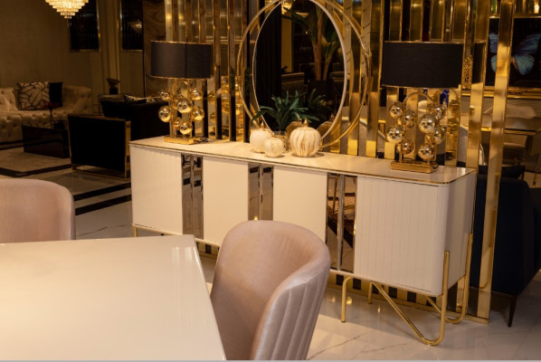 Moderne 6 sedie da sala da pranzo in stile lusso 6 sedie da set di sedie da designer