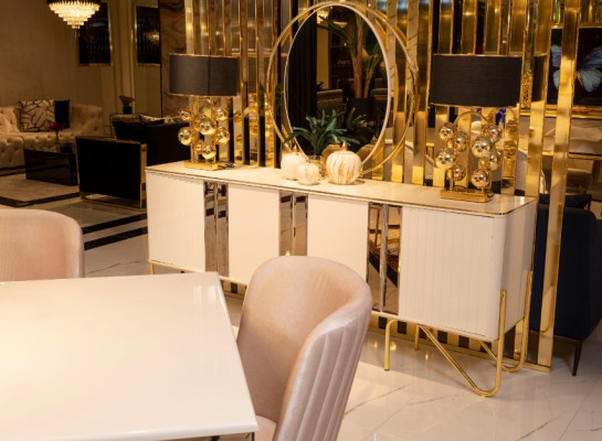 Moderne 6 sedie da sala da pranzo in stile lusso 6 sedie da set di sedie da designer