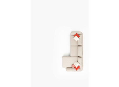 Divano ad angolo a L Forma Divani di lusso Mobili Soggiorno Design moderno 330x170