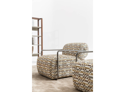 Poltrona design moderno, monoposto, lusso, per il relax in soggiorno, club.