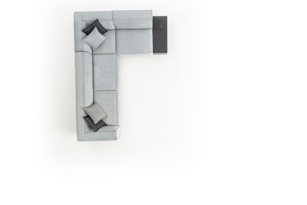 Divano a L Design Moderno in Tessuto Tessile Angolare 310x225